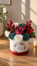 Christmas Candle Bouquet – Handmade Festive Gift 🎄