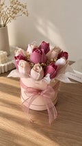 Pink Tulip Candle Bouquet | Handmade Soy Wax Floral Candle Gift | Birthday, Anniversary & Mother’s Day Gift